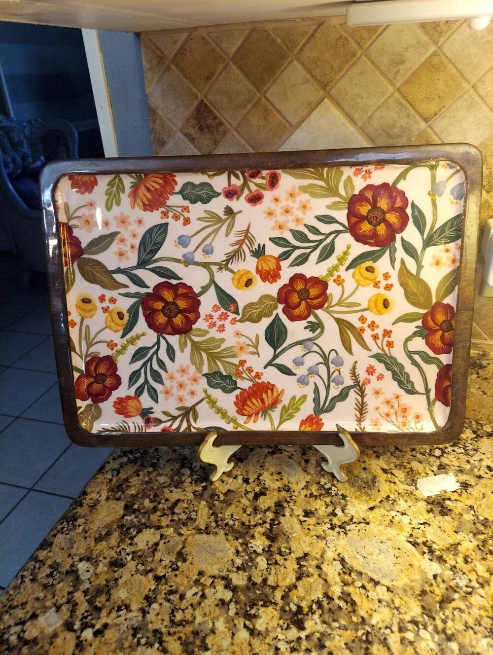 Mangowood, Enamel Tray
